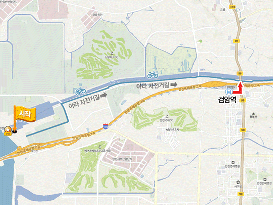 검암역(서울지하철(공항철도)) 지도