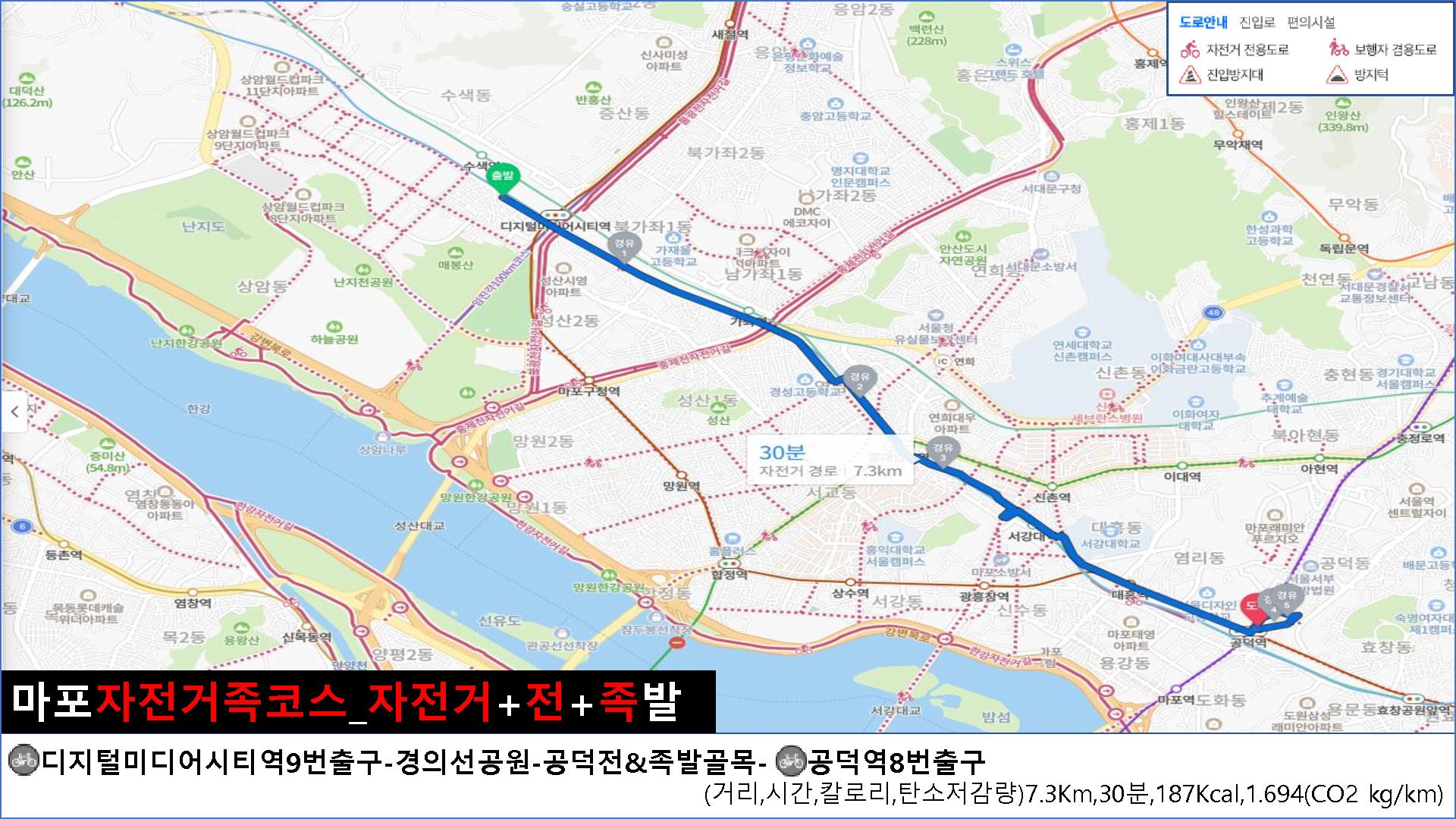 마포자전거족 코스