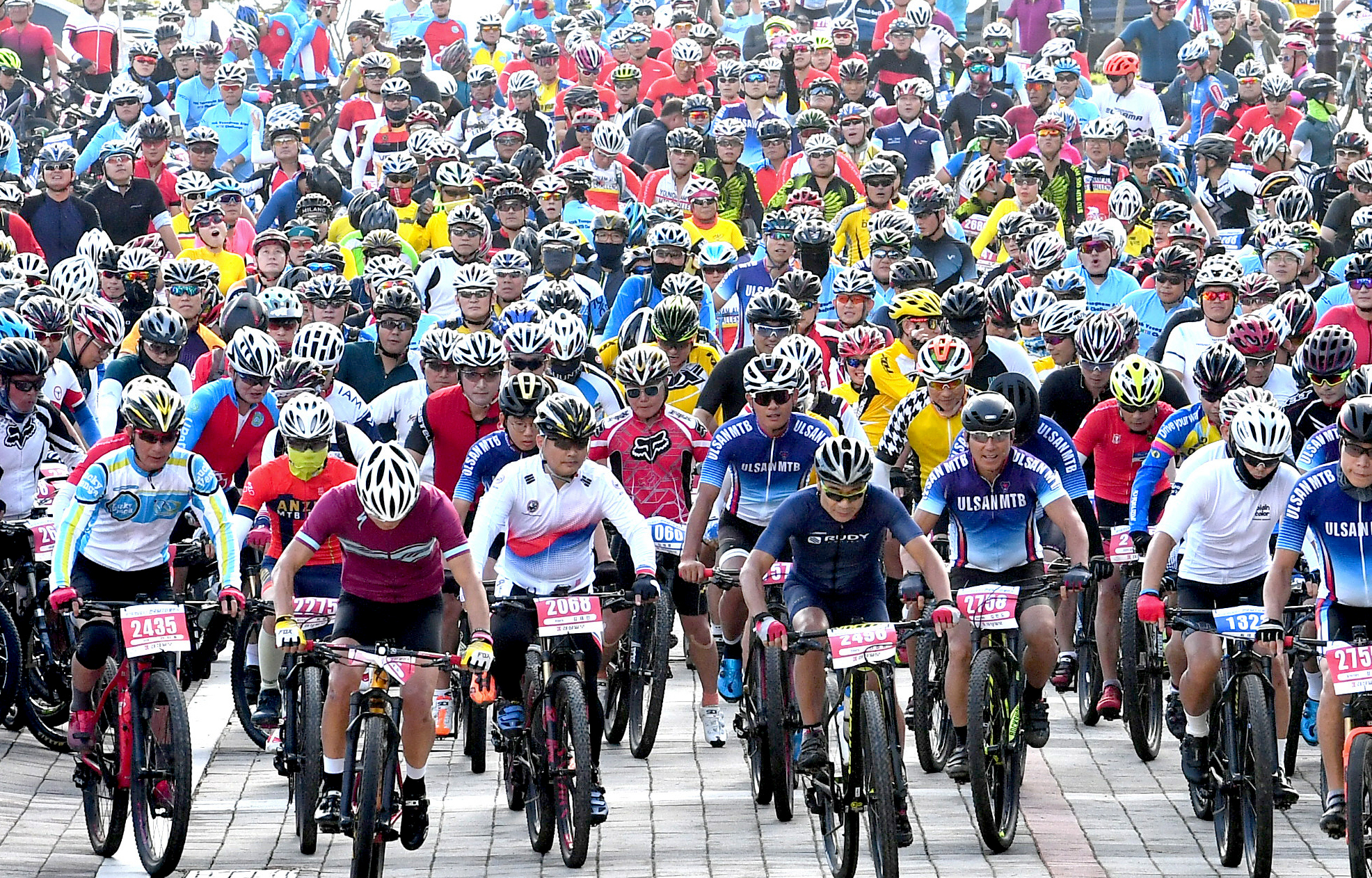 삭악자전거대회 출발!